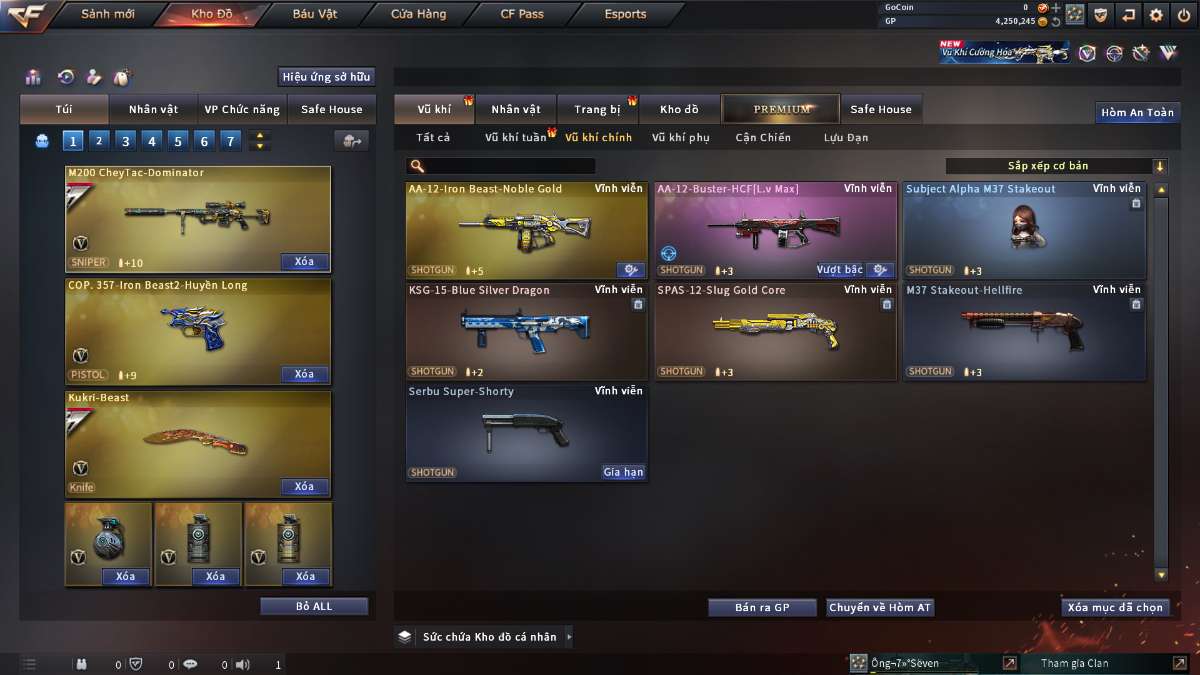 shop acc cf uy tin gia re